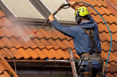Démoussage et hydrofuge de toiture à Écouflant